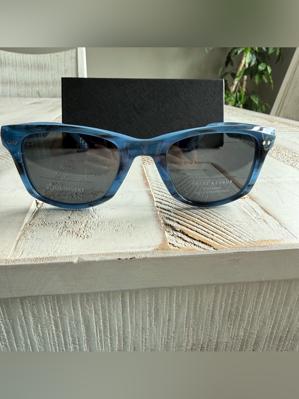Prive Revaux Dicey sunglasses - blue gray pattern